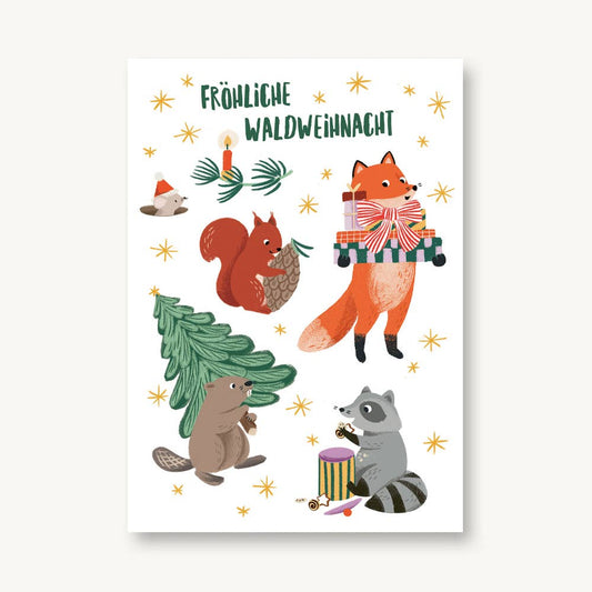 Waldtiere - Weihnachts-Party 