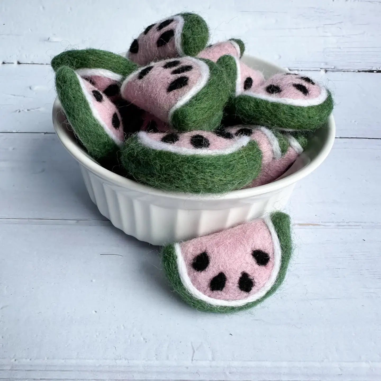 Filzfigur - Wassermelonenscheibe