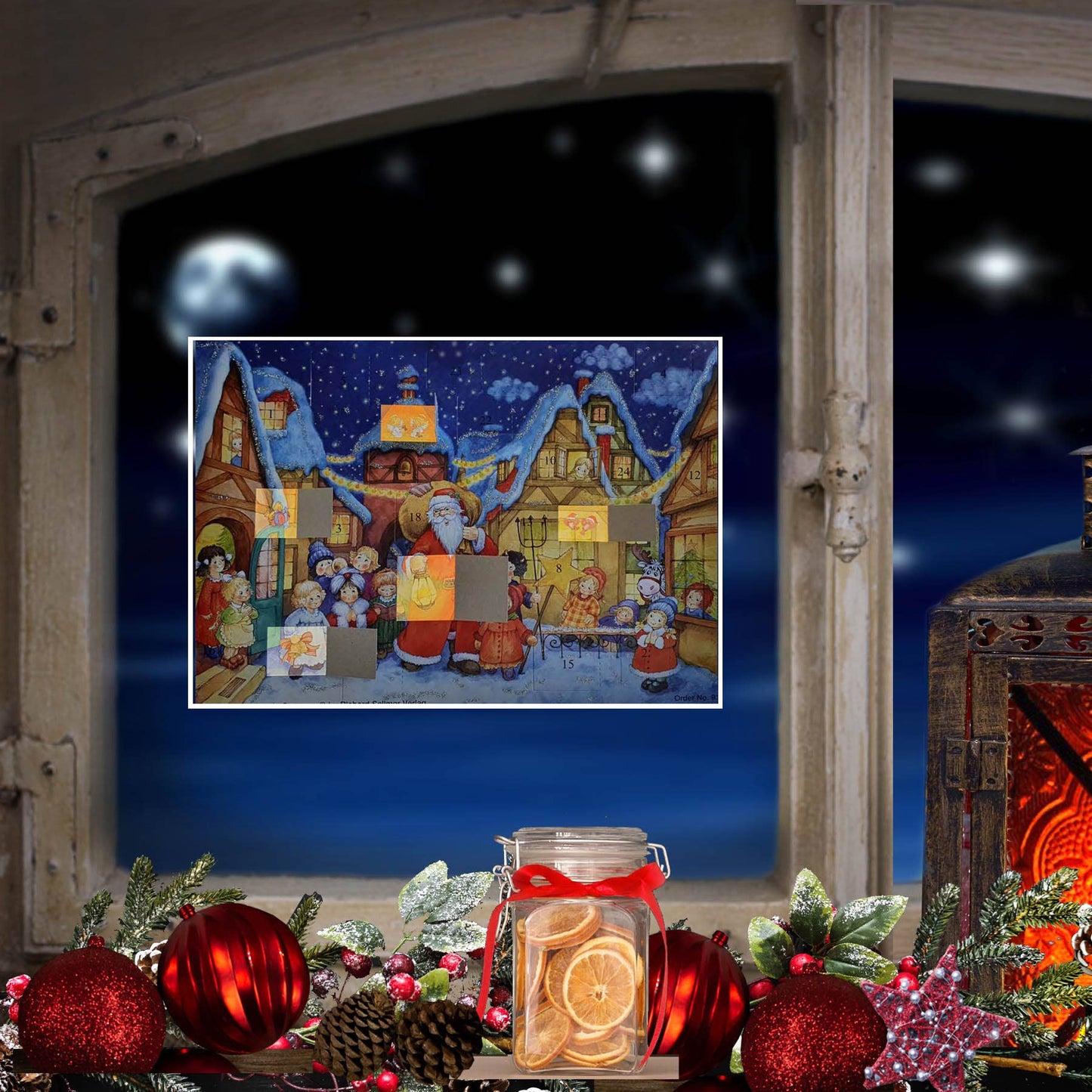 Adventskalender - Der Weihnachtsmann kommt in die Stadt