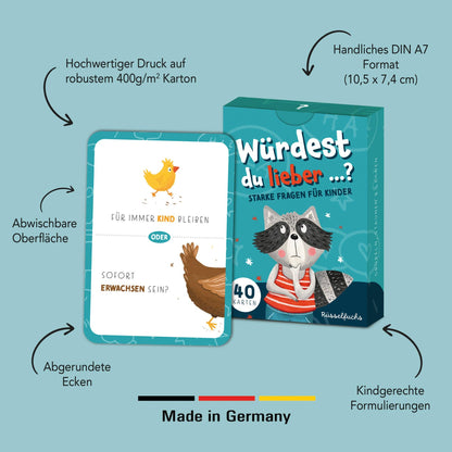 Würdest du lieber …? – Kartenspiel für Kinder
