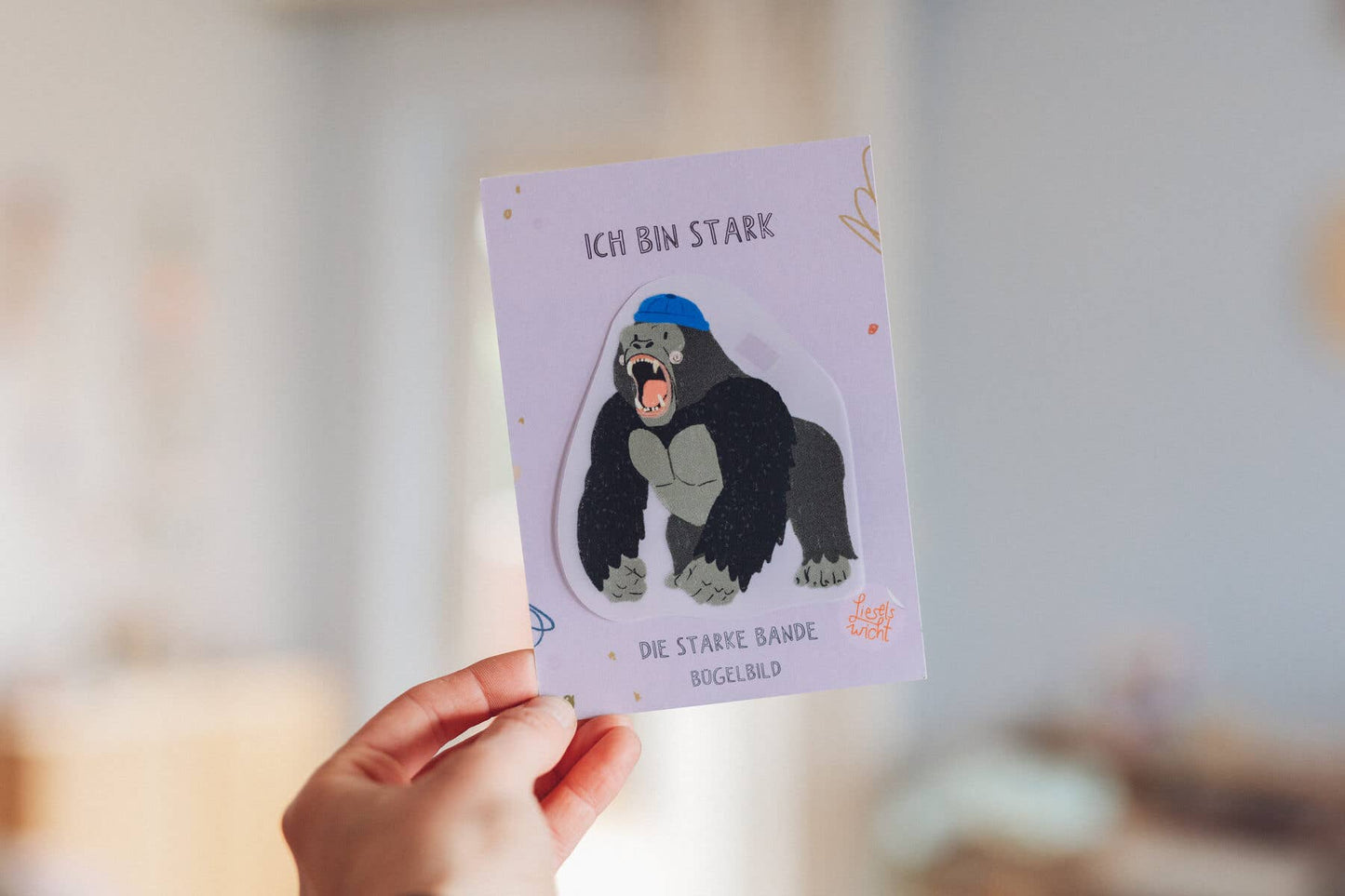 Bügelbild - Die starke Bande - Gorilla