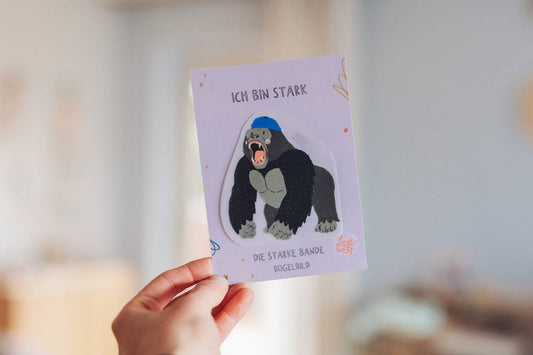 Bügelbild - Die starke Bande - Gorilla
