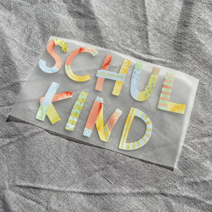 Bügelbild - Schulkind