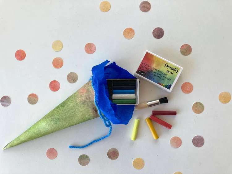 Seccorell Wischmalfarben Mini als kleines Geschenk an der Schultüte, Foto