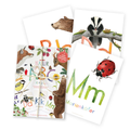 Atelier Baldrian & Hackel ABC-Karten Set Natur A6