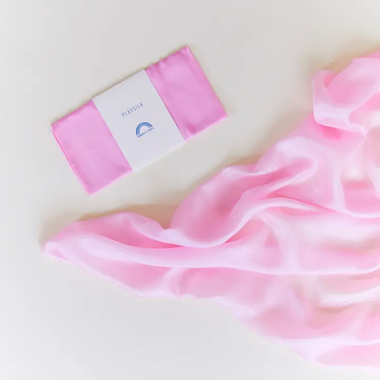 Spieltuch aus Seide - Rosa
