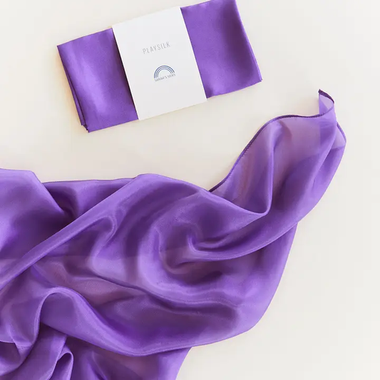 Spieltuch aus Seide - Violett
