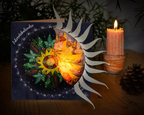 Leuchtender Adventskalender von Sonne Mond und Erde