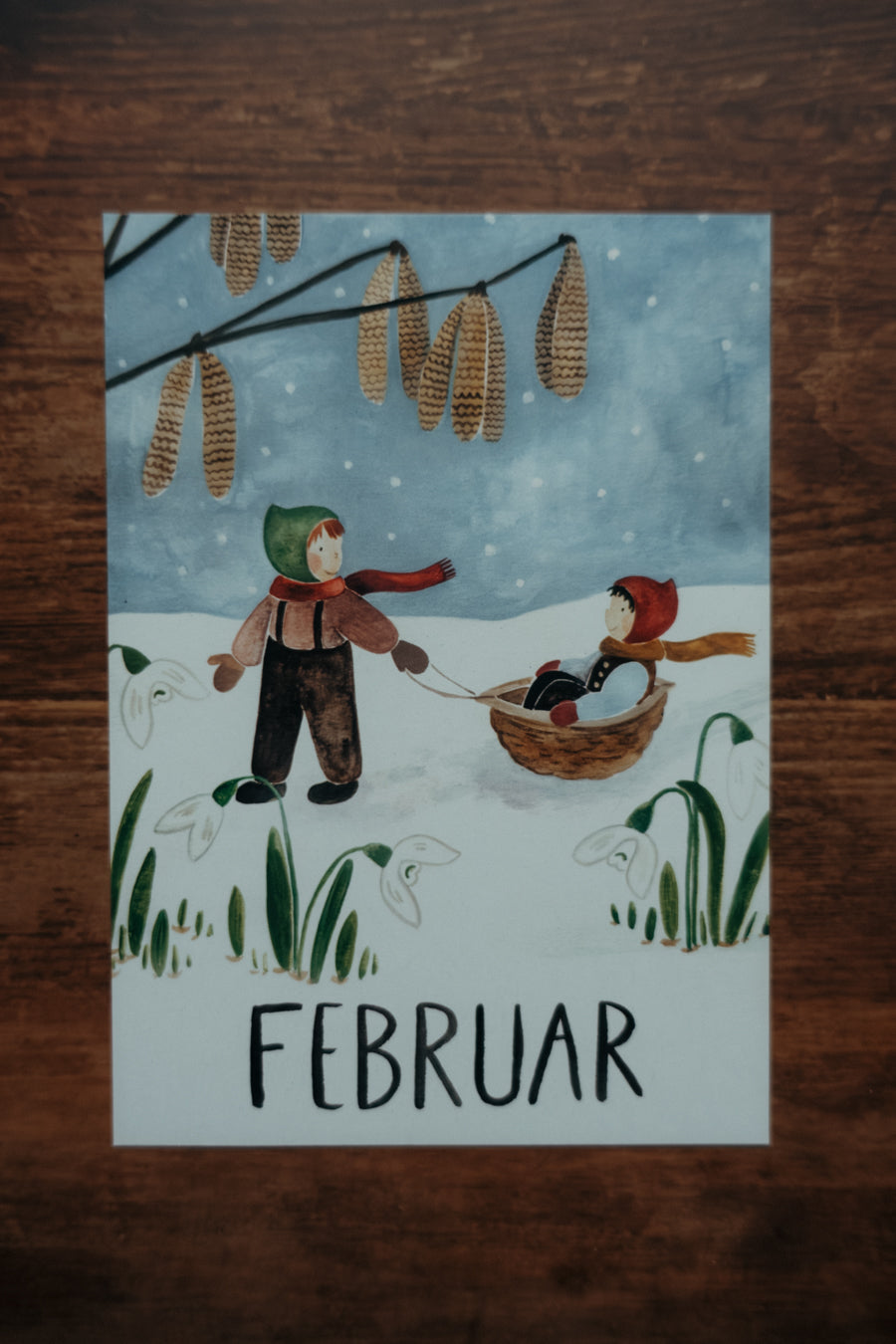 Monatskarte Februar von Joringl A6