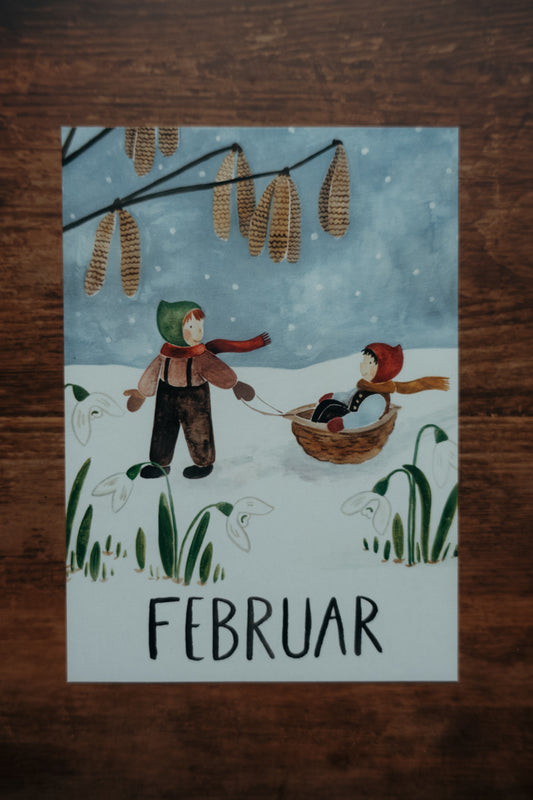 Monatskarte "Februar"