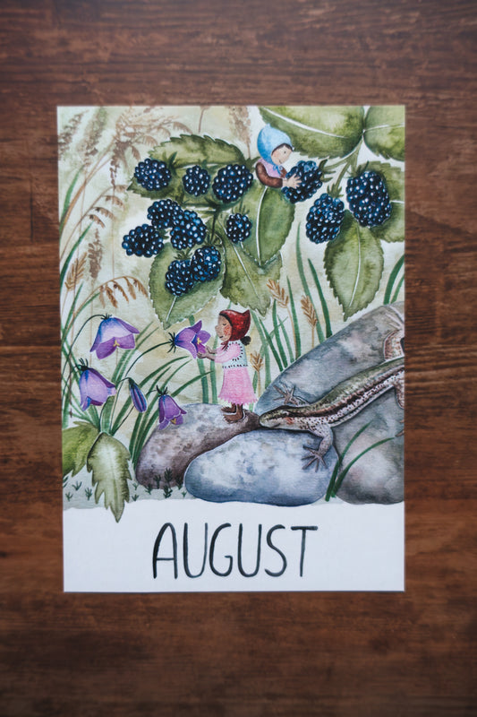 Monatskarte "August"