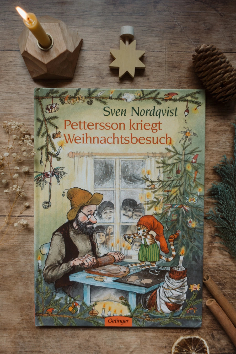 Bilderbuch Pettersson kriegt Weihnachtsbesuch von Sven Nordqvist, Cover