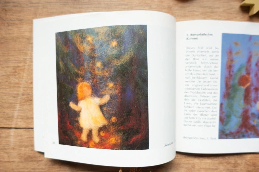 Bastelbuch Gestalten mit farbiger Wolle, Blick ins Buch