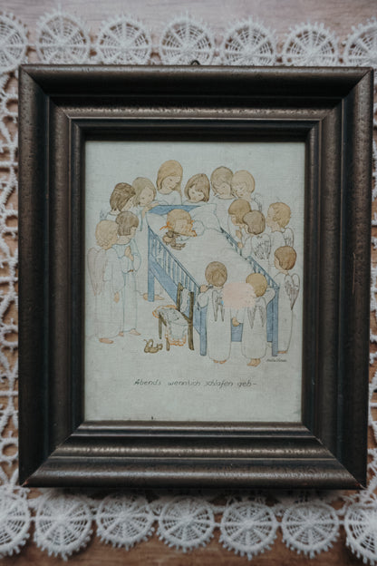 Bild mit Rahmen - Abends wenn ich schlafen geh