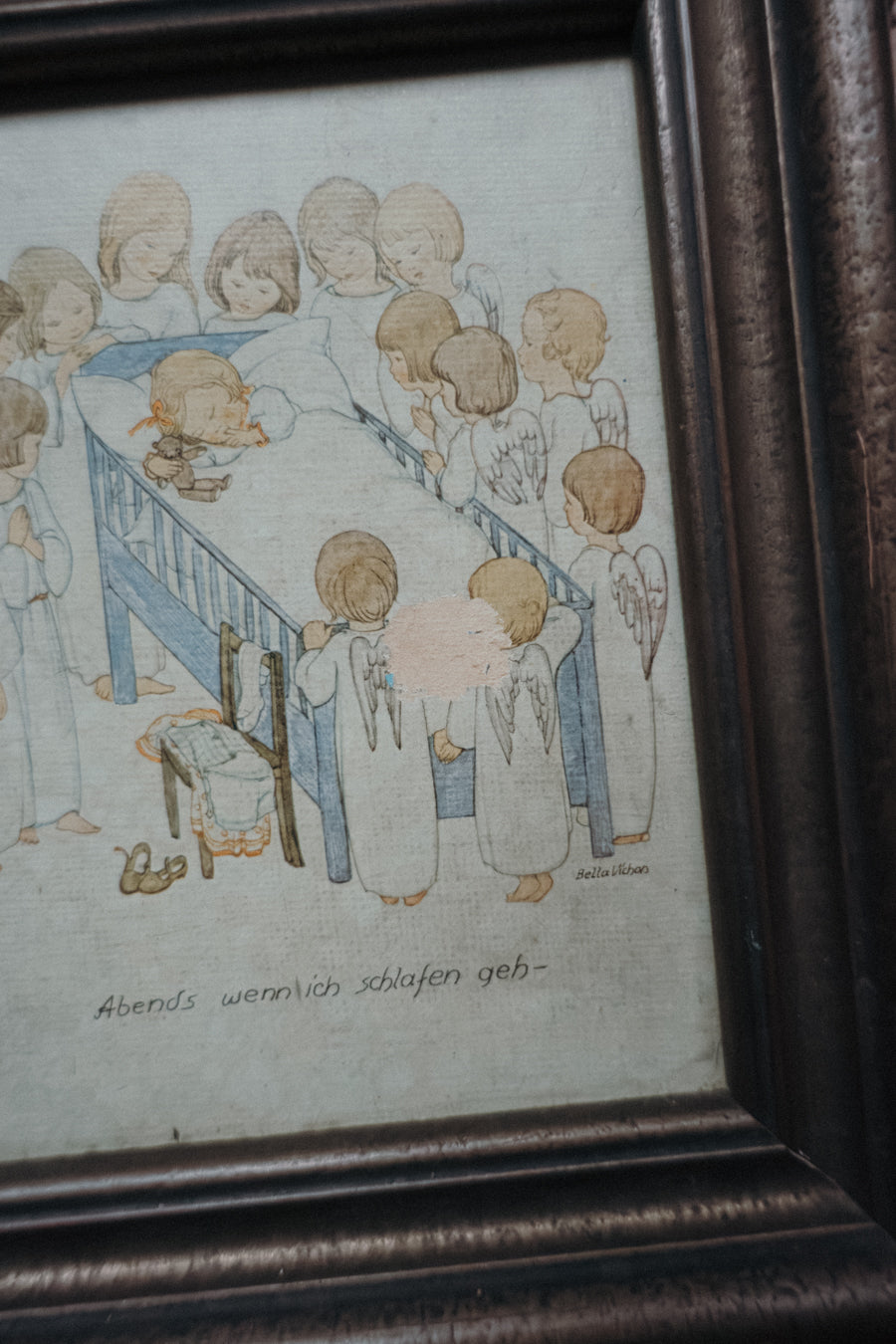 Bild mit Rahmen - Abends wenn ich schlafen geh