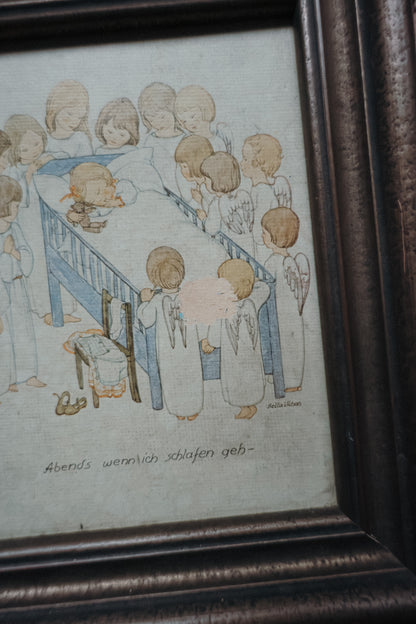 Bild mit Rahmen - Abends wenn ich schlafen geh
