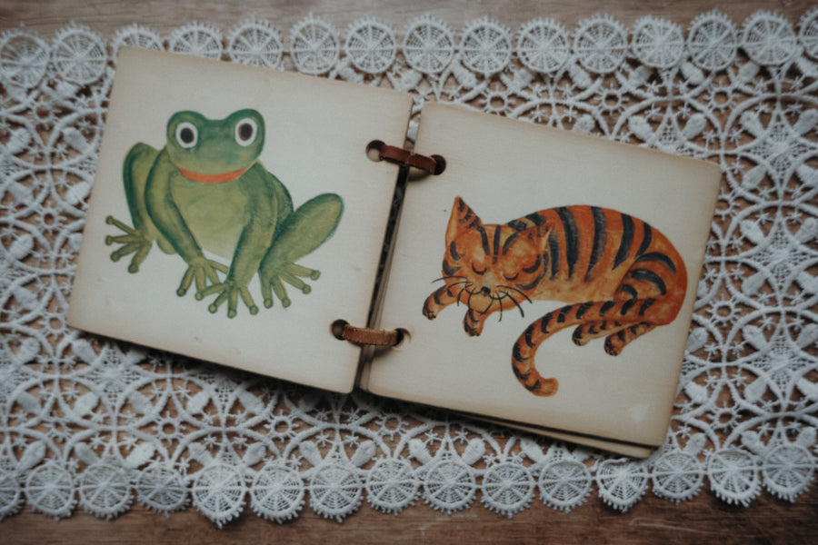 Vintage Holzbilderbuch - 2. Hand