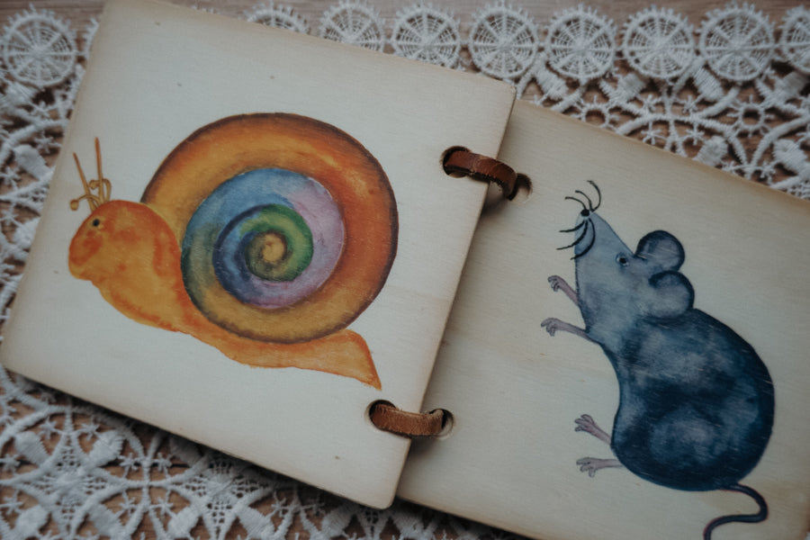 Vintage Holzbilderbuch - 2. Hand