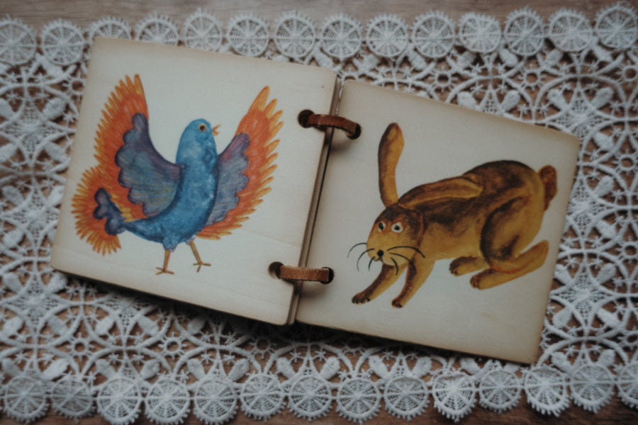 Vintage Holzbilderbuch - 2. Hand