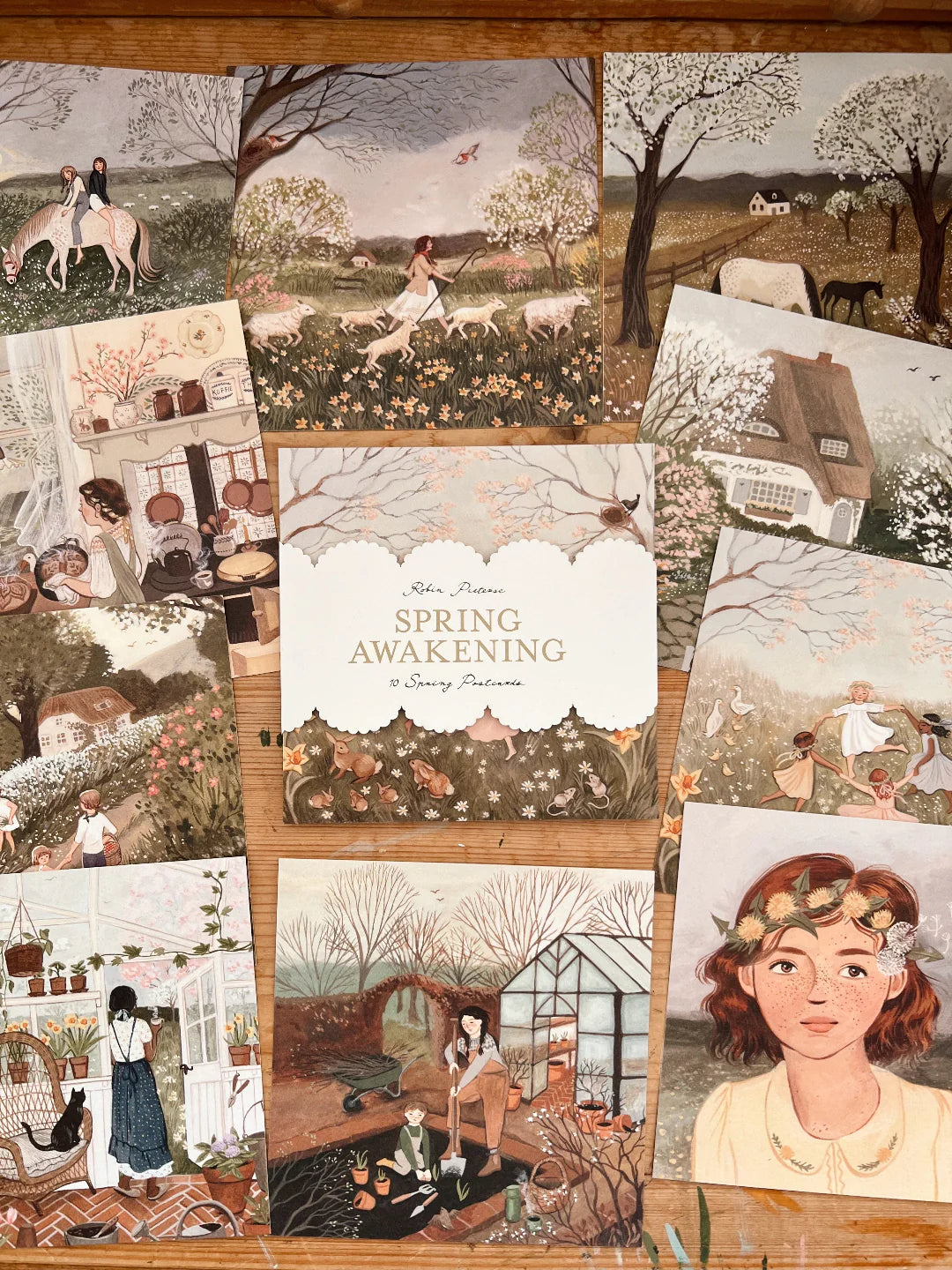 Postkartenset Frühlingserwachen von Robin Pieterse