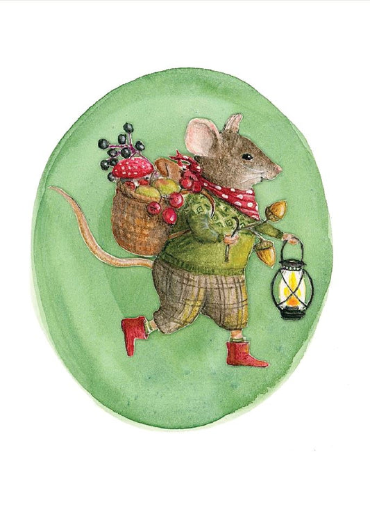 Futtersuchende Maus
