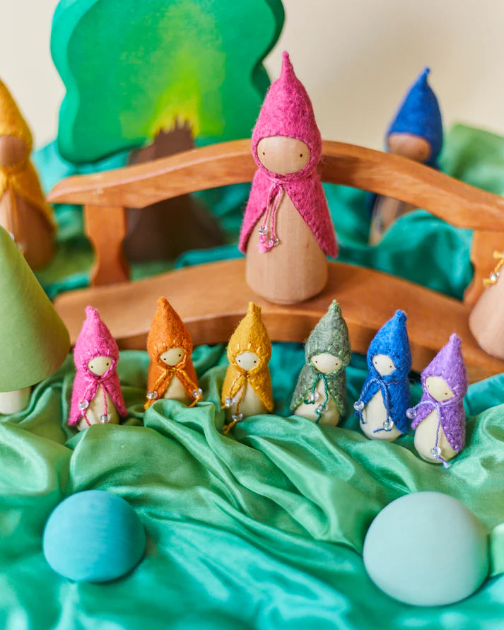 Mini Holzgnom - Grün