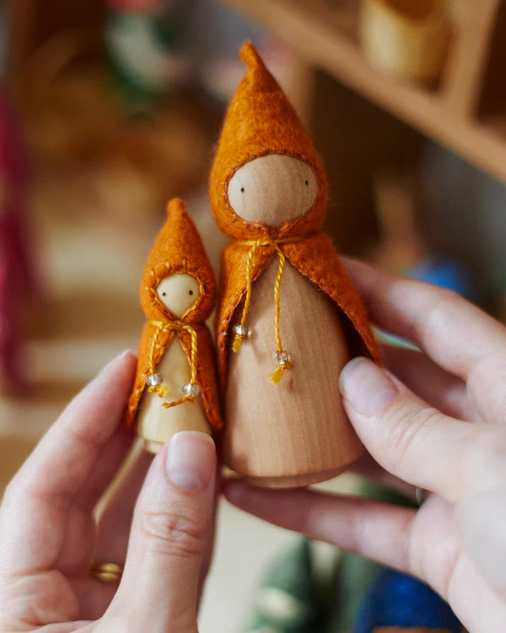 Mini Holzgnom - Orange, Ansicht 3