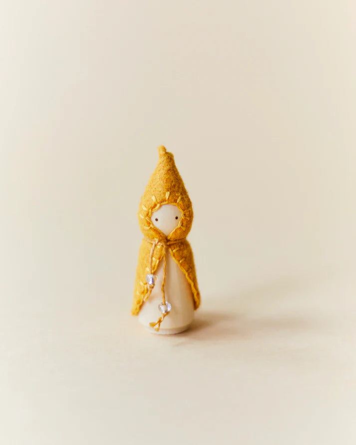Mini Holzgnom - Gelb