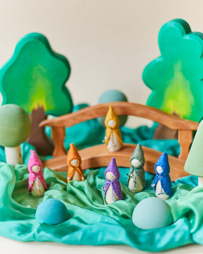 Mini Holzgnom - Grün
