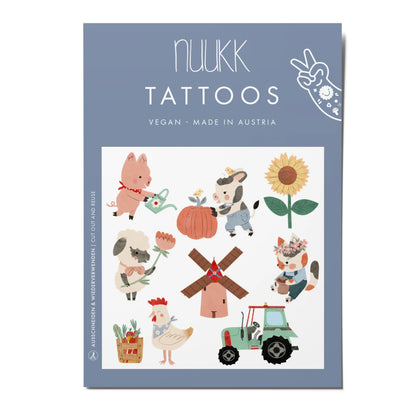 Kinder Tattoos - Bauernhof