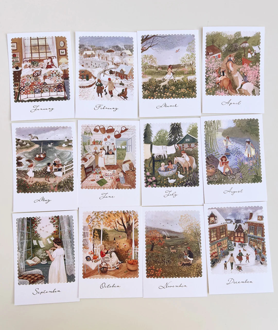 Monatskarten - Set von Robin Pieterse