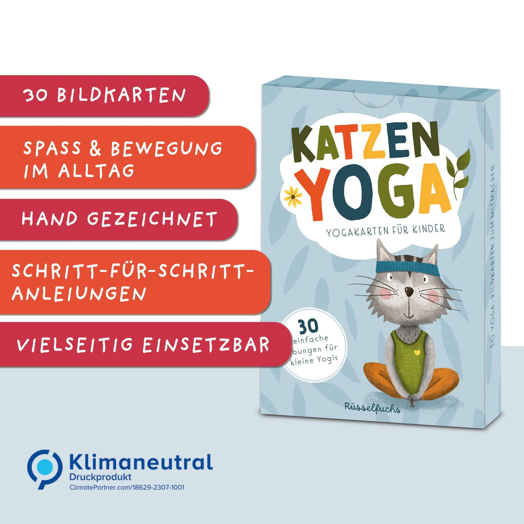 Yogakarten Katzenyoga für Kinder von Rüsselfuchs