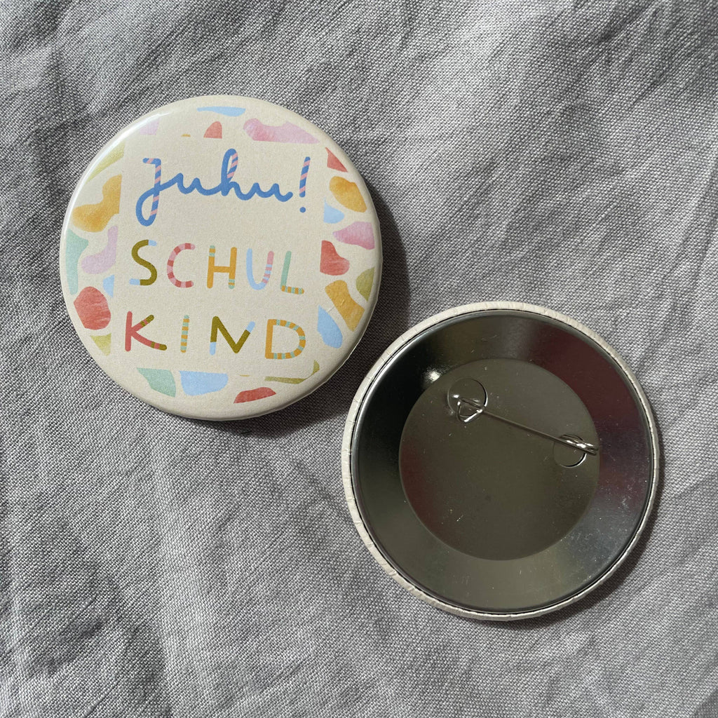 Button Juhu Schulkind von Hannahs Firlefanz
