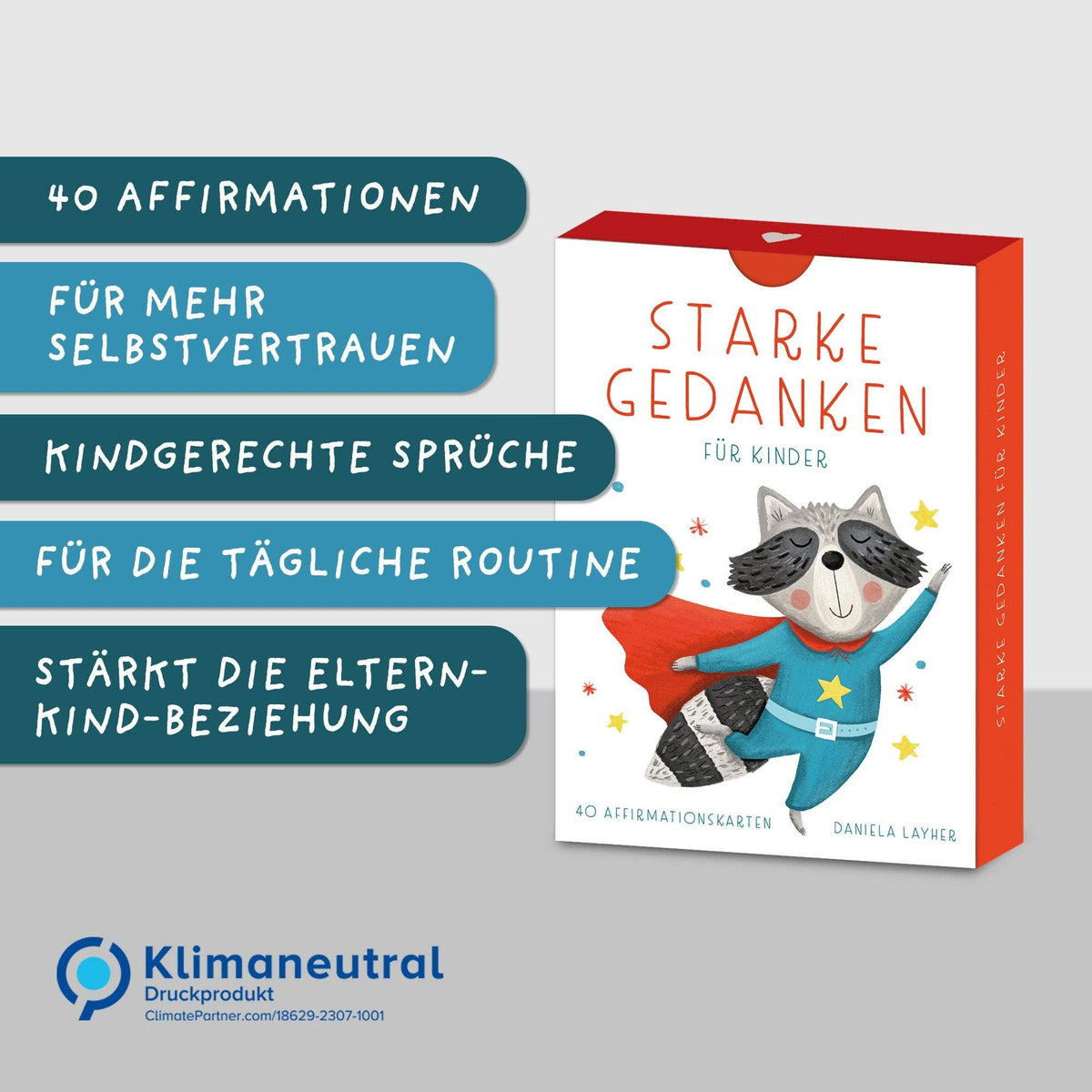 Affirmationskarten Starke Gedanken für Kinder von Rüsselfuchs