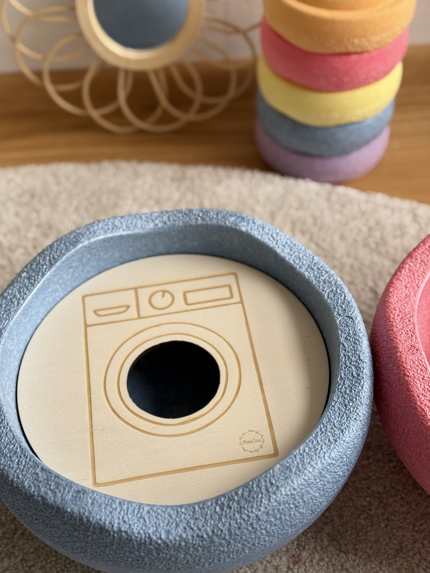 Waschmaschine - Aktivitätsplatte kompatibel mit Stapelstein®