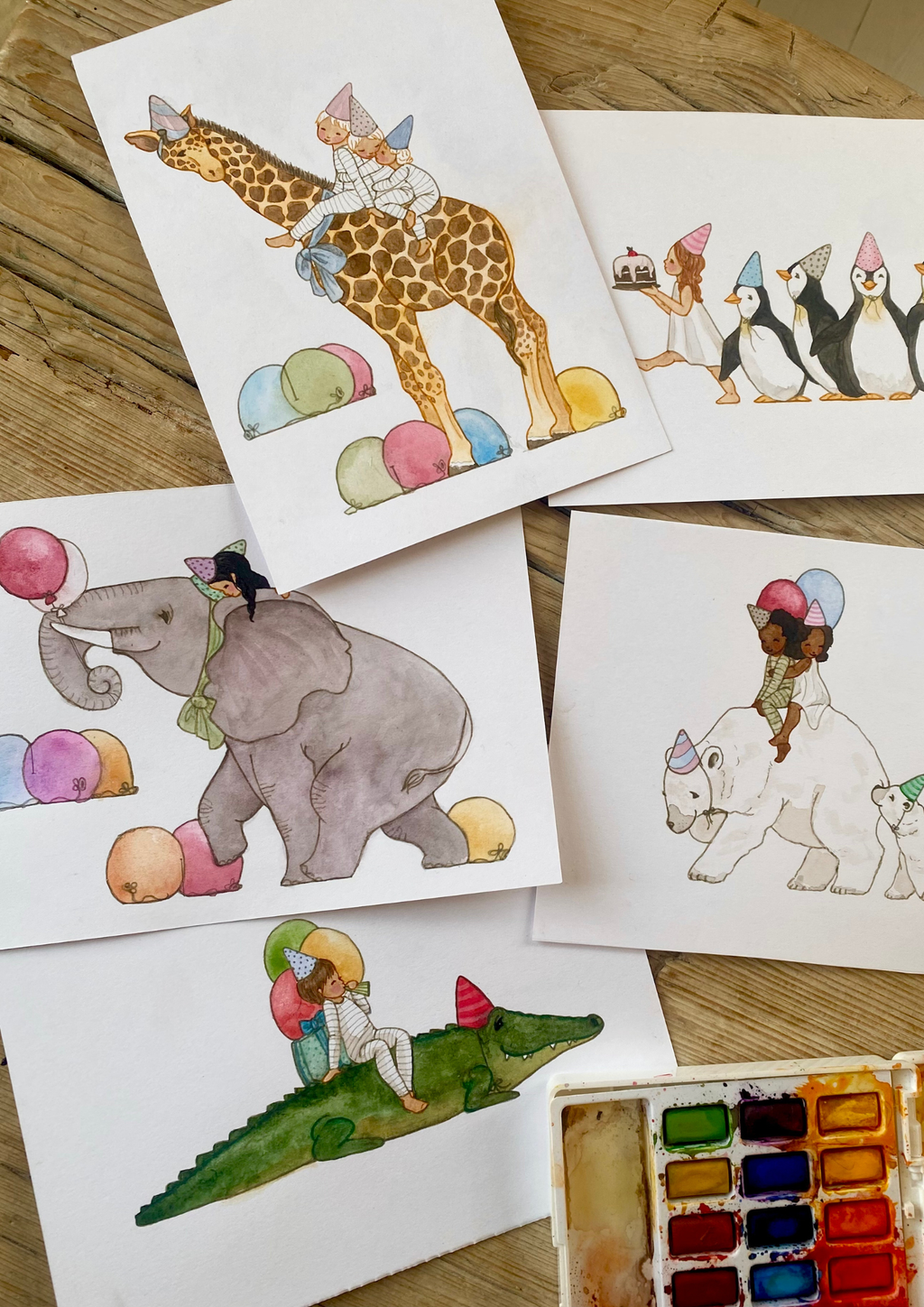 Bastelbogen Geburtstagstier Eisbär von Tall Hat Tales, Ansicht 3