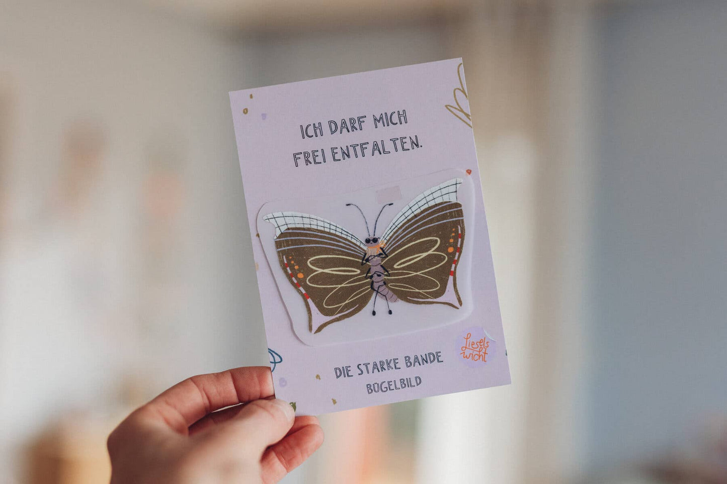 Bügelbild - Die starke Bande - Schmetterling
