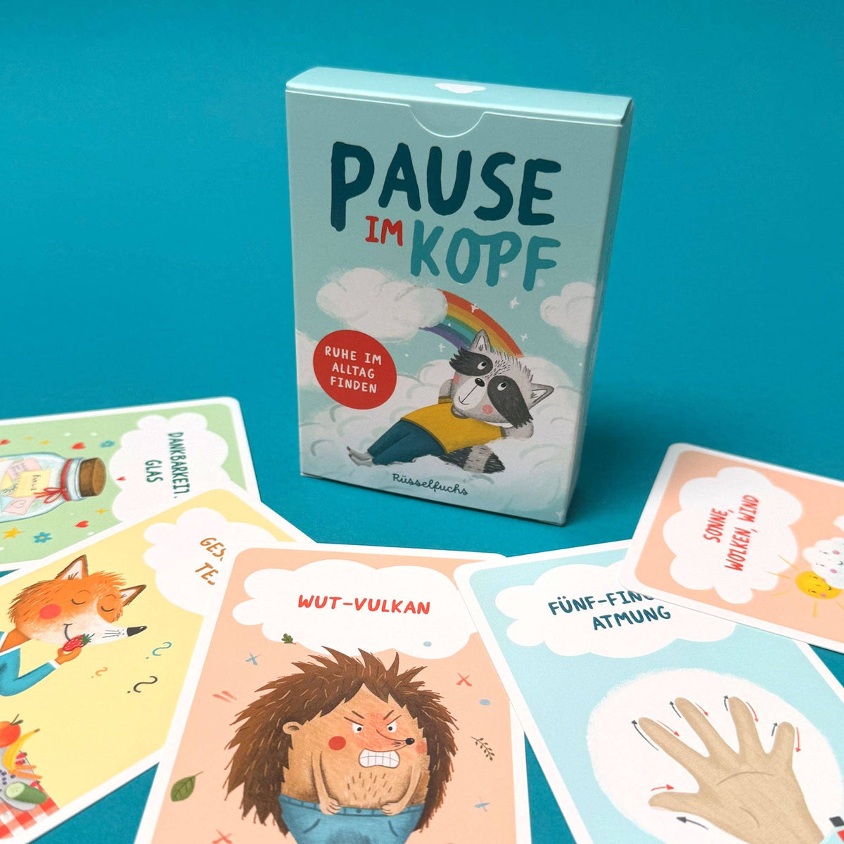 Achtsamkeitskarten Pause im Kopf für Kinder von Rüsselfuchs