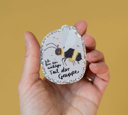 Sticker - Biene - Wichtiger Teil der Gruppe