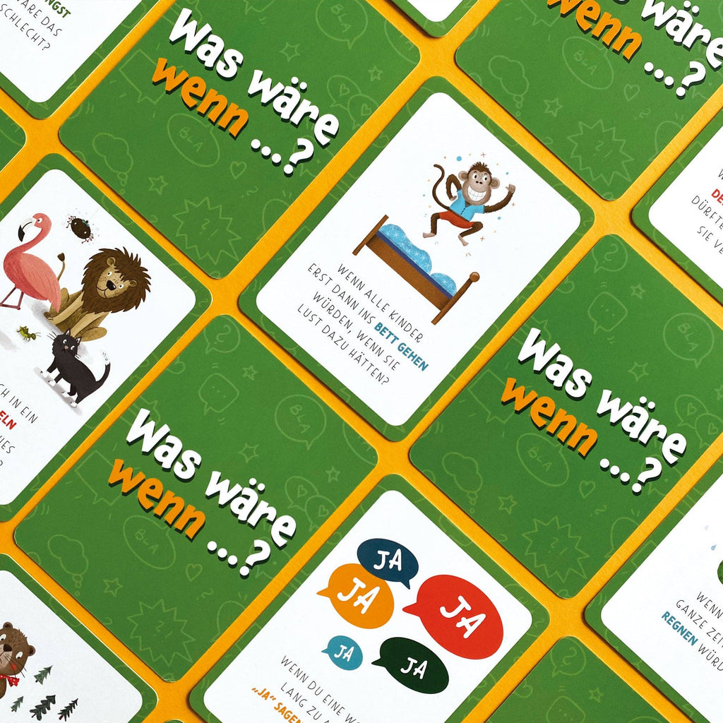 Kartenspiel Was wäre wenn für Kinder von Rüsselfuchs