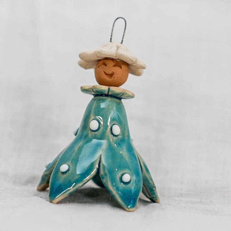 Blumenfee + Stab: Türkis