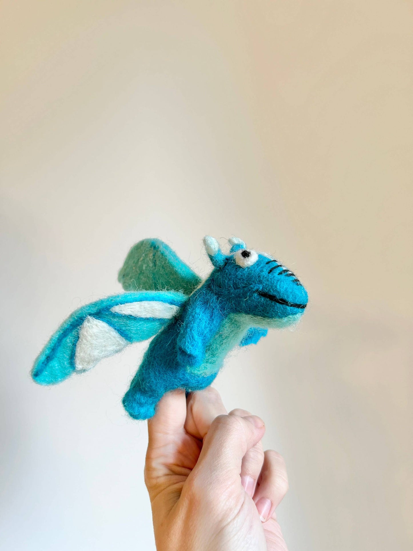 Filz-Fingerpuppe - Monster & Drache