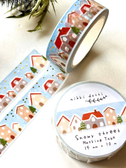 Washi Tape - Verschneite Straße