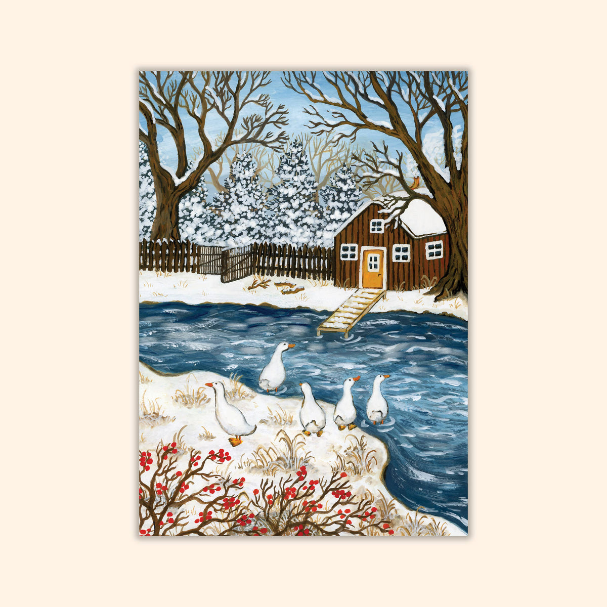 Wintergänse A6