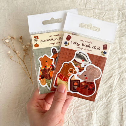 Sticker-Set - Gemütlicher Buchclub