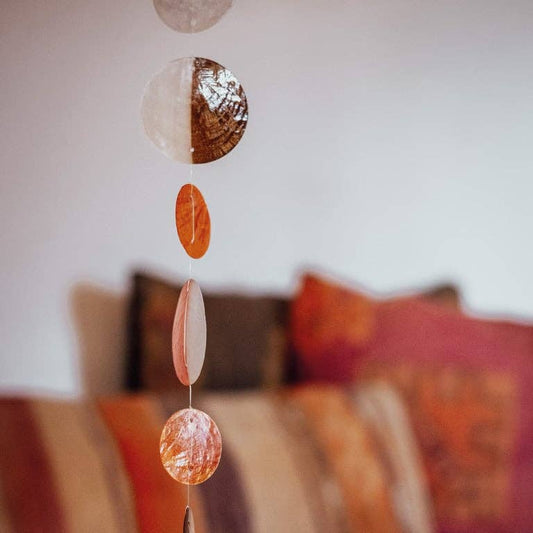 Windspiel - Capiz - Orange Mix