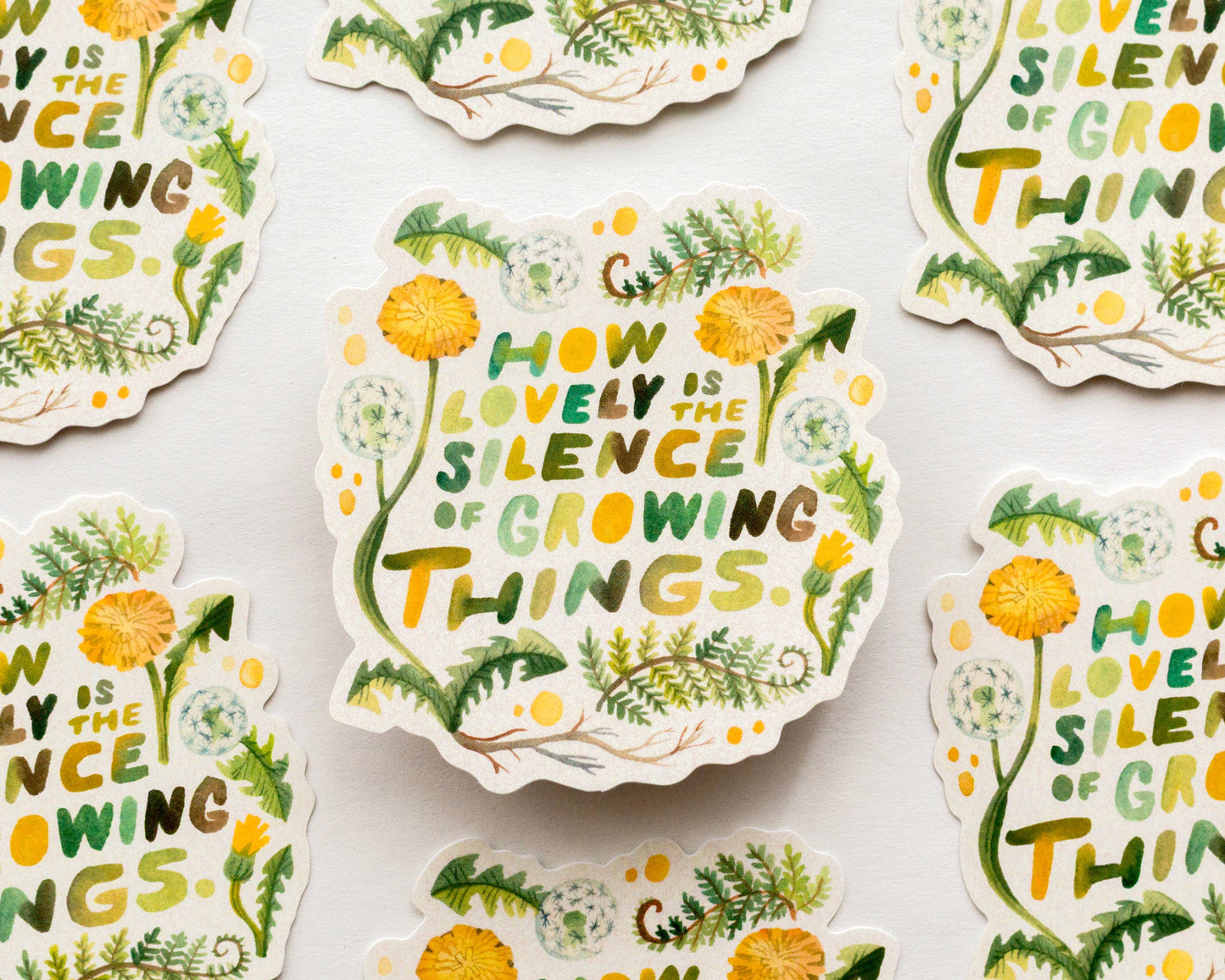 Sticker - Die Stille wachsender Dinge