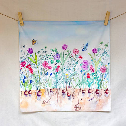 Blumen-Spieltuch – In voller Blüte