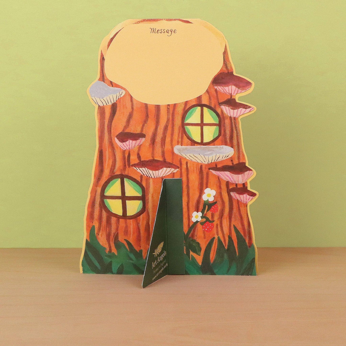 Kleine Blockhütte - Karte mit Umschlag