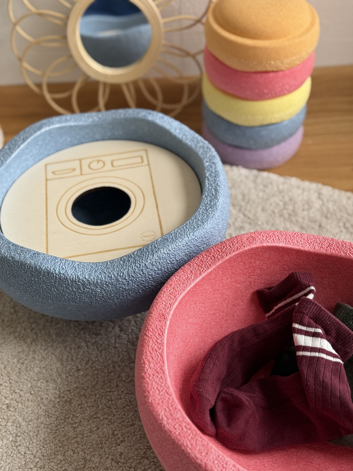 Waschmaschine - Aktivitätsplatte kompatibel mit Stapelstein®